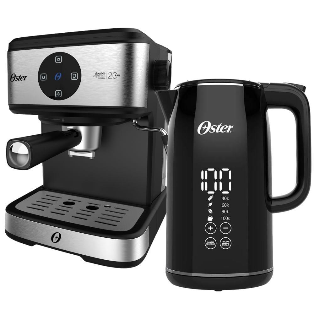 Cafeteira Expresso Oster Double Preto 110v - Kitost99