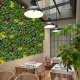 5m² Placas De Folhagem Verde Artificial Luxo Para Decoração Interna E Externa Com Durabilidade