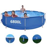 Piscina 6800 Litros Estruturada Com Válvula De Drenagem