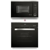Kit Cozinha Mueller Micro-ondas + Forno De Embutir 68 Litros Preto 220v