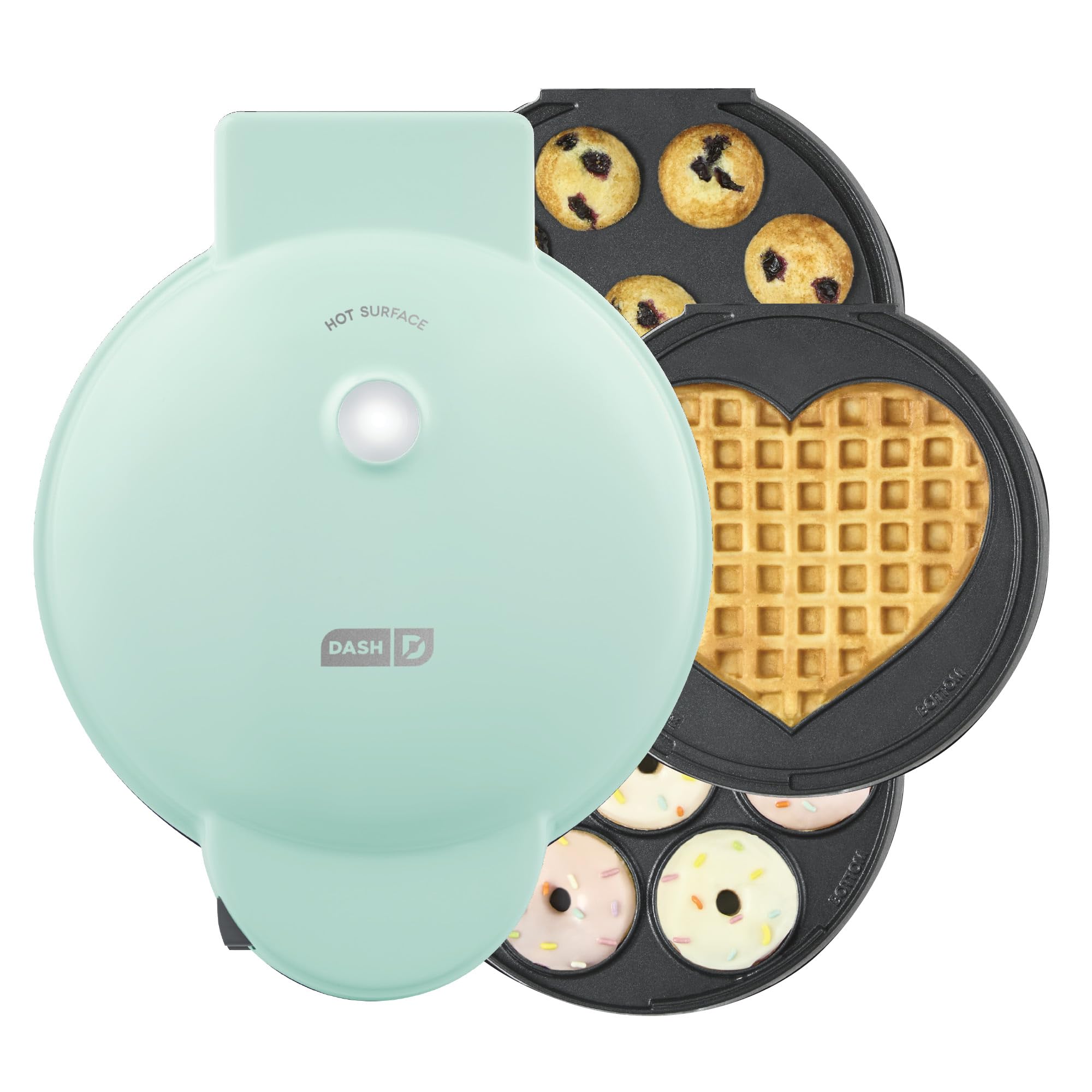 Sistema Treat Maker Dash Multimaker Mini Donuts Waffle Aqua