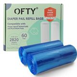 Refil De Bolsas De Fraldas Ofty Compatível Com Diaper Genie Easy Roll