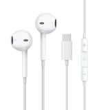 Fones De Ouvido Apple Usb C Fones De Ouvido Com Fio Com Microfone Tipo C Branco