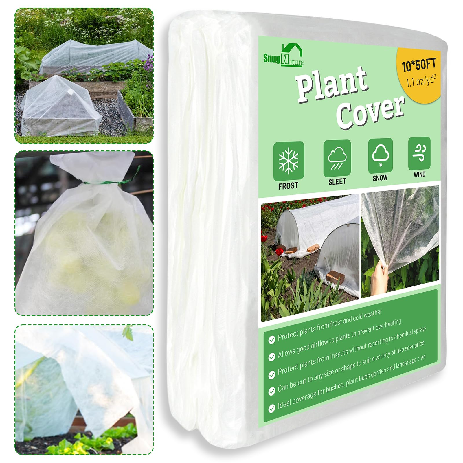 Plant Covers Snugnature Freeze Protection 3,2 M X 15,2 M 30 G/m2