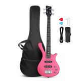 Baixo Elétrico Glarry 4 Cordas Beginner 91cm Com Kit