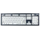 Kit De Teclado Mecânico Zmx Gmk104 100% Em Tamanho Real Preto