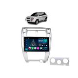 Kit Multimídia Tucson 06 / 16 Mold Prata Android 2/32gb 9 Pol Carplay - Vision 8990x