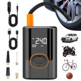 Compressor De Ar Portátil Com Inflador De Pneus 150 Psi Com Medidor De 4000 Mah