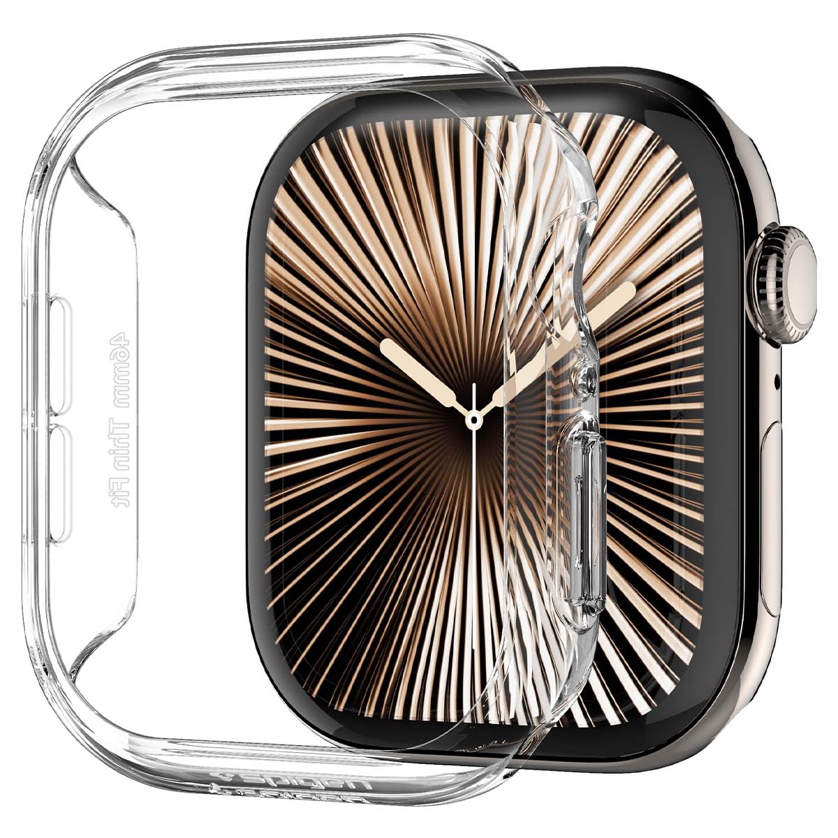 Capa Spigen Thin Fit Para Apple Watch Series 10 De 46 Mm