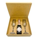 Kit Presente Chandon Baby Brut Rosé + 2 Taças
