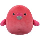 Biscoito De Pelúcia Squishmallows Original Pink Flamingo 30cm