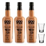 Licor De Doce De Leite 1922 700ml 3 Unidades + 2 Copos