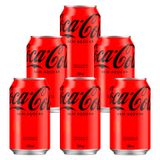 Refrigerante Coca-cola Zero Lata 350ml 6 Unidades
