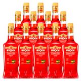Licor Fino De Laranja Stock Curaçau Red 720ml 12 Unidades