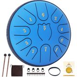 Tambor De Língua De Aço Yasisid Rain Drum De 6 Polegadas 11 Notas Com Bolsa