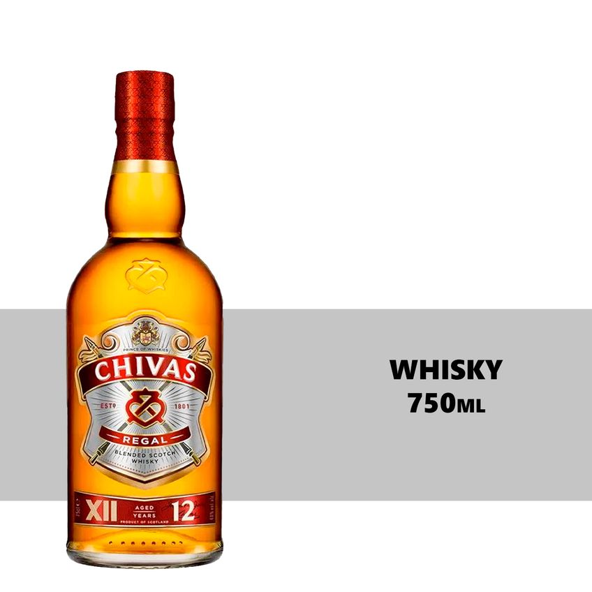 Whisky Chivas Regal 12 Anos Blended Scotch Whisky 750ml - Carrefour