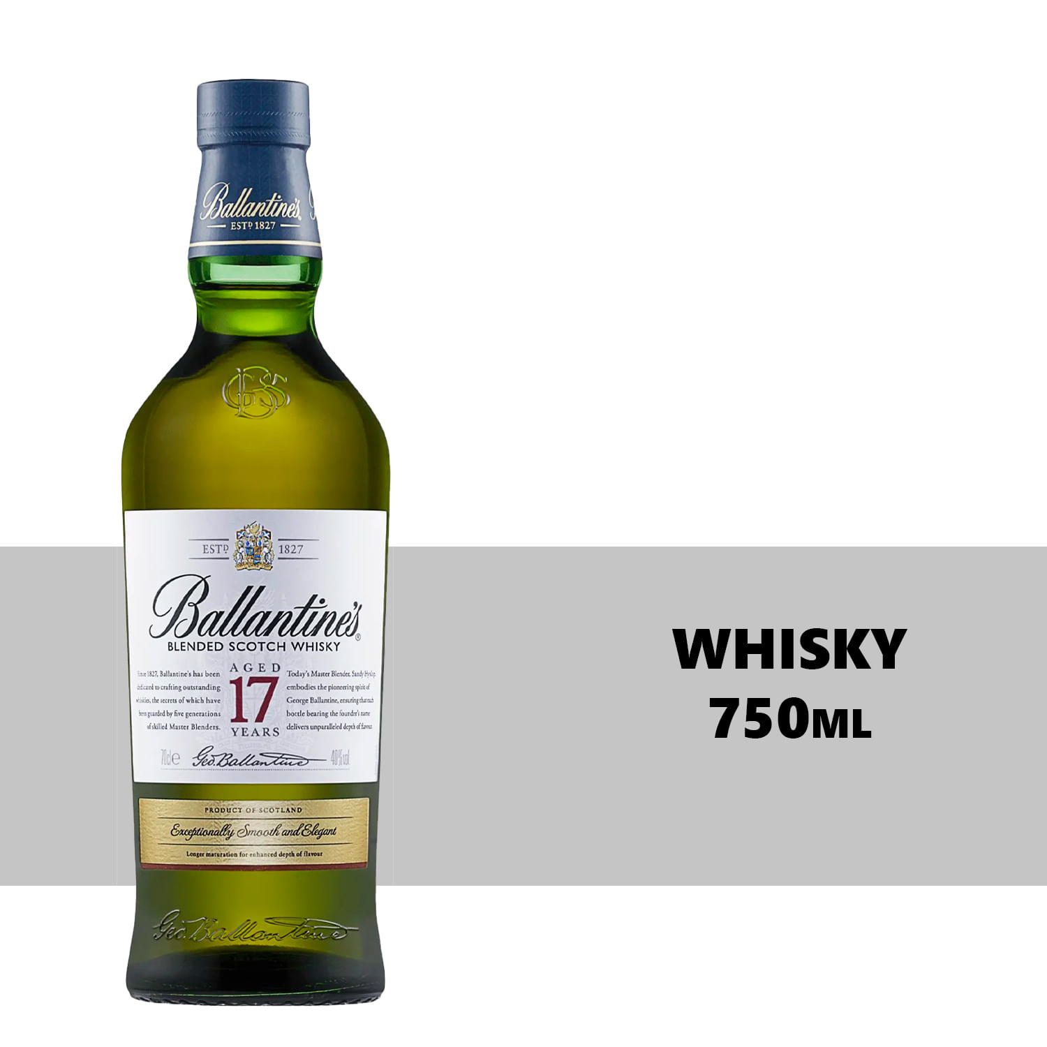 Whisky Escocês Ballantines 17 Anos 750ml - Carrefour