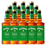 Whisky De Maçã Verde Jack Daniel&#39;s Apple 1l 12 Unidades