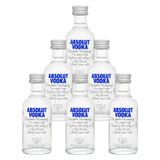 Miniatura Vodka Sueca Absolut Tradicional 50ml 6 Unidades Neutro