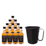 Combo 10 Miniaturas De Whisky Jack Daniel&#39;s 50ml + Caneca