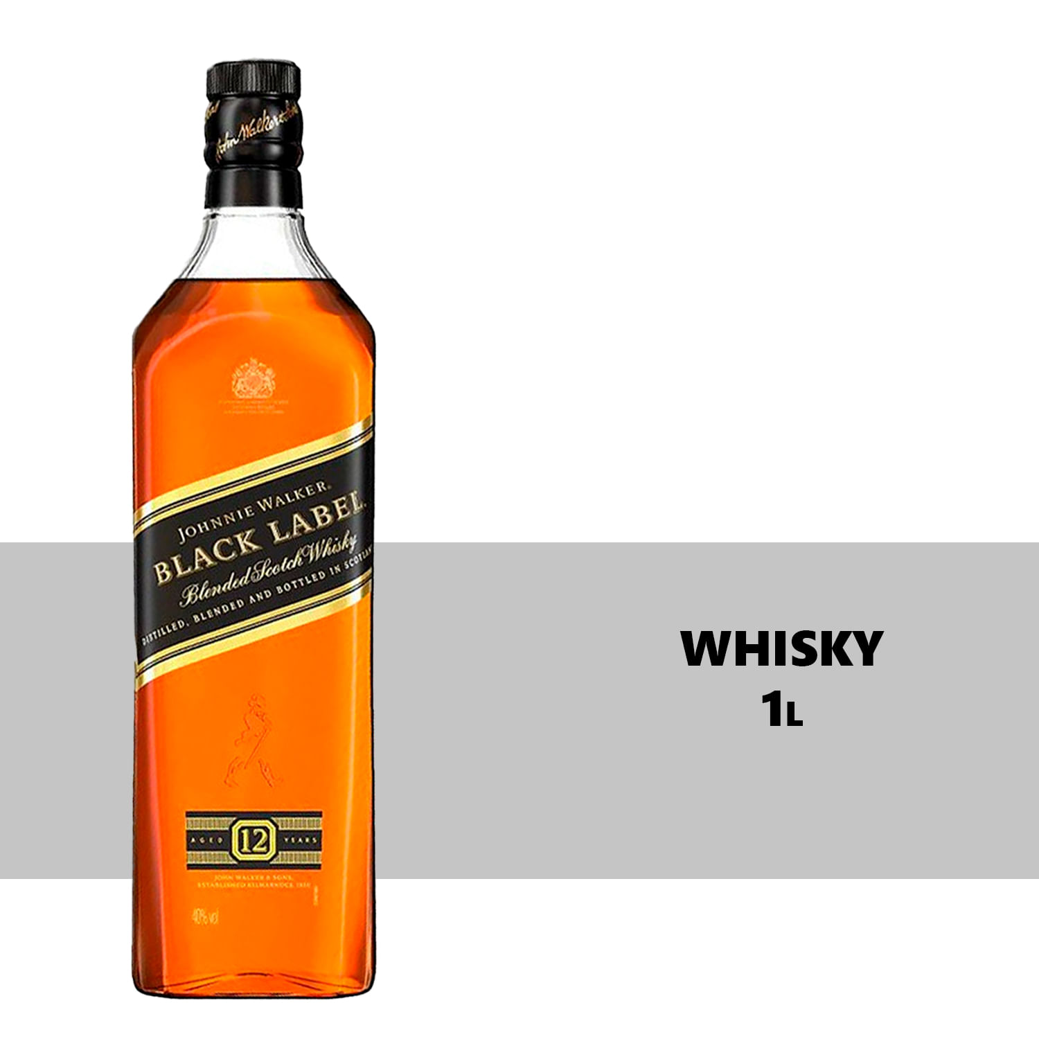 Whisky Johnnie Walker Black Label 1l - Carrefour