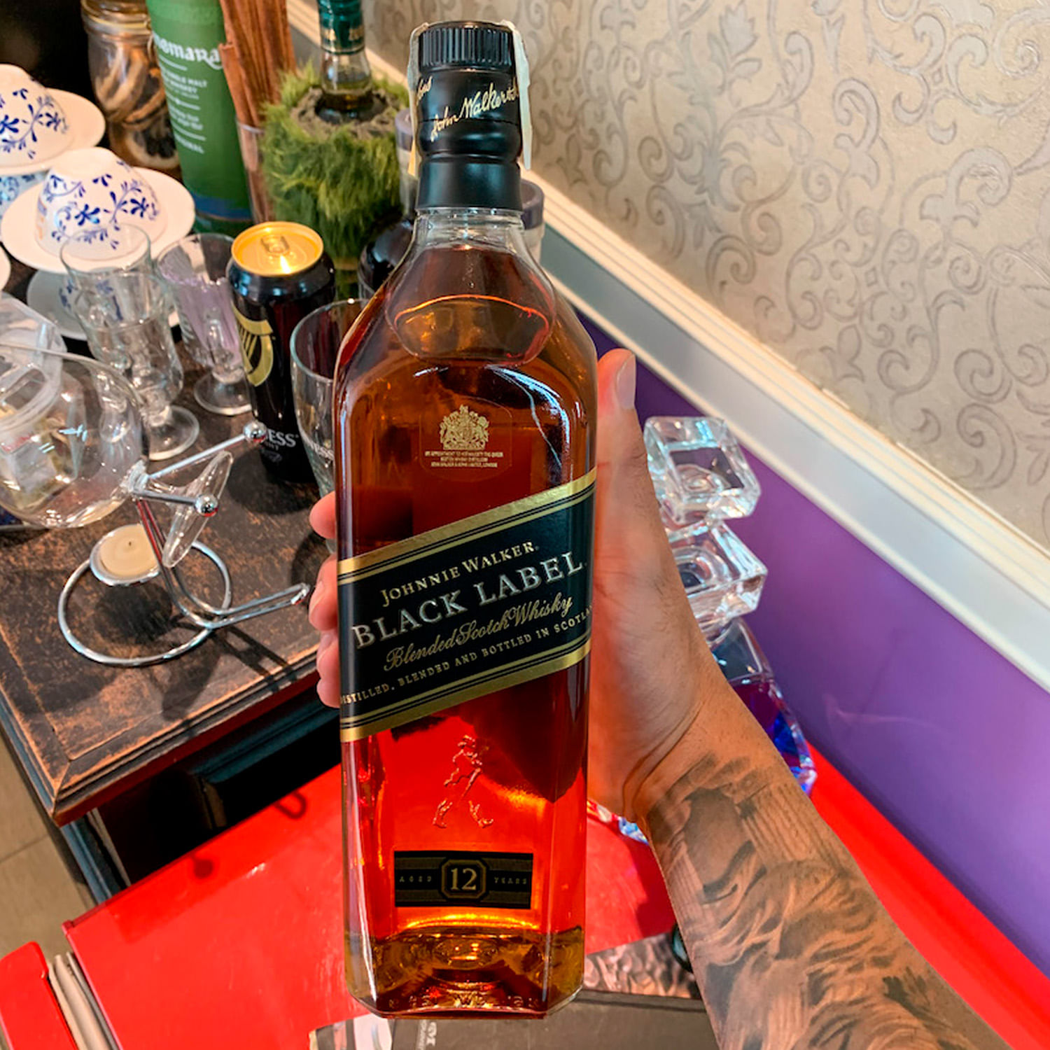 Whisky Johnnie Walker Black Label 1l - Carrefour