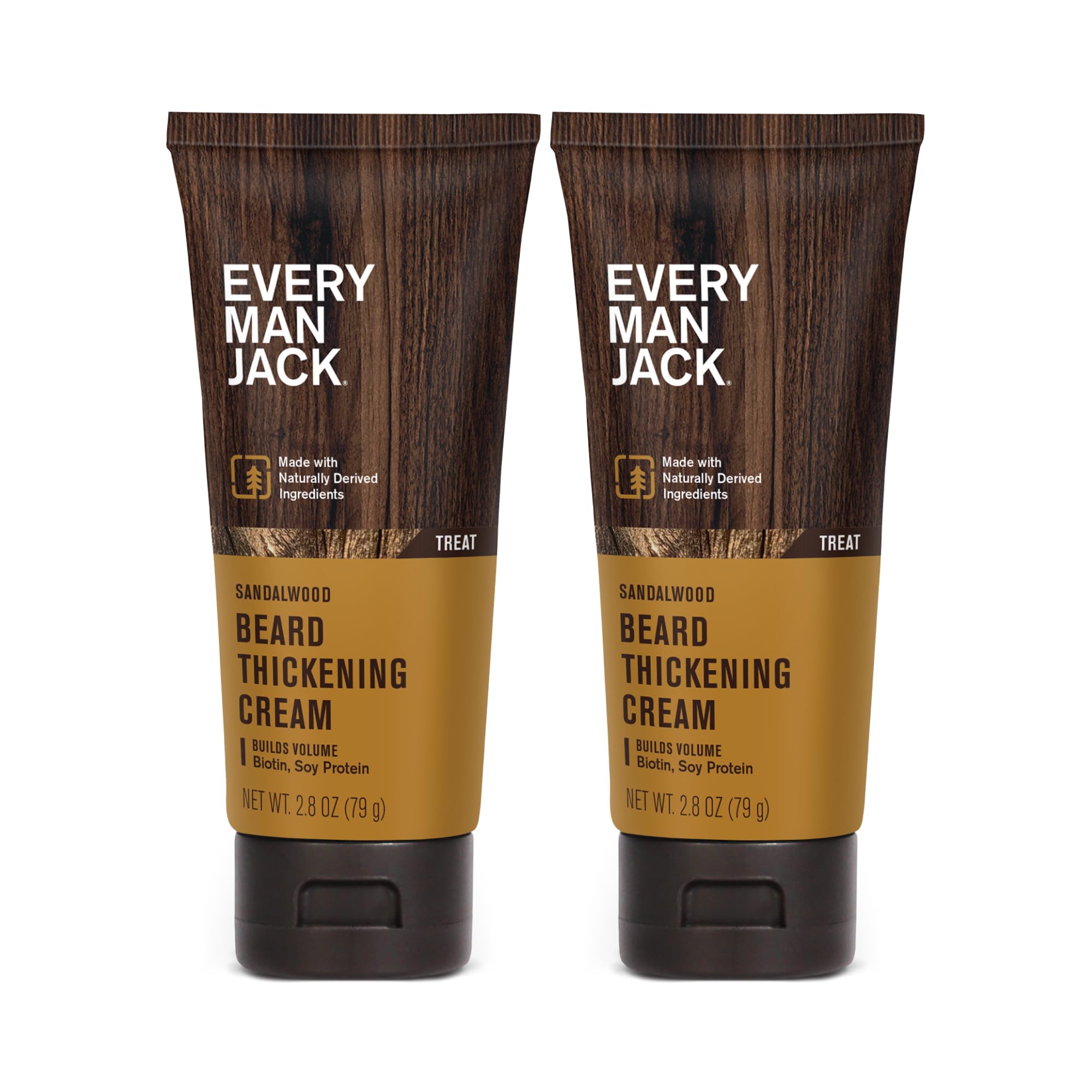 Creme Espessante De Barba Every Man Jack Strengthens 80 Ml, 2 Pacotes