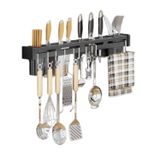 Suporte Organizador De Talheres Com 8 Ganchos Em Aço Inox