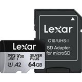Cartão Memória Lexar Micro Sd Xc 64gb 205mb/s Uhs-i V30
