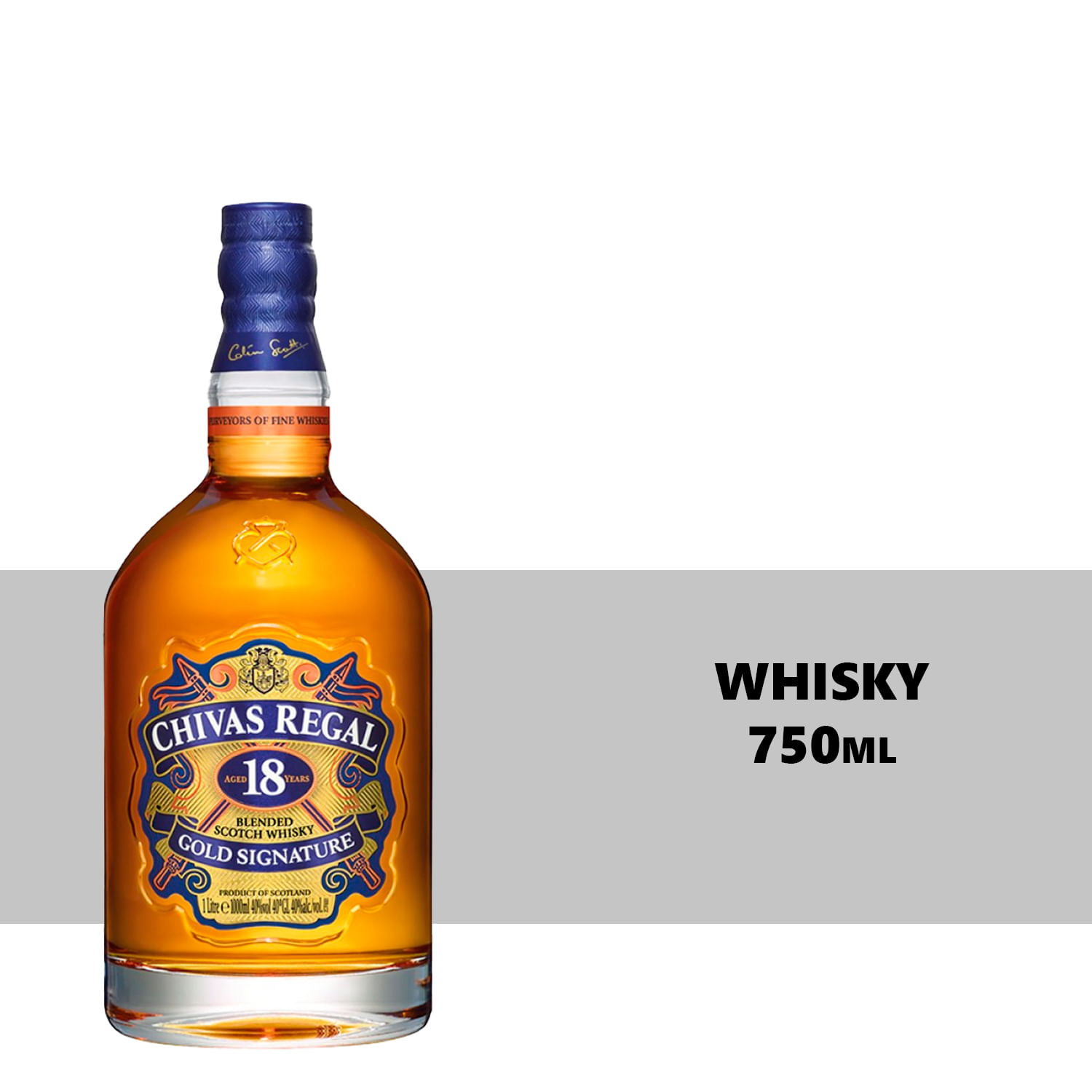 Whisky Chivas Regal 18 Anos Garrafa 750ml - Carrefour