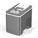 Máquina De Fazer Gelo Vecys Countertop 26 Lbs/24h Self-clean 1,8 L Cinza Escuro