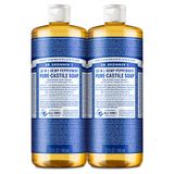 Sabonete Líquido Dr. Bronner&#39;s Pure-castile Peppermint 946 Ml, Pacote Com 2 Unidades