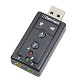 Adaptador Placa De Som Audio Usb Externa 7.1 Pc Notebook Cpu
