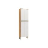 Paneleiro De Cozinha Modulado Nápoli Prime Com 4 Portas 66x222cm Amendoa-off White - Ronipa