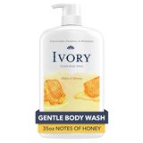 Sabonete Líquido Ivory Gentle Honey Scent, 1 Litro, Sem Corantes, 35 Onças