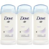 Desodorante Dove Invisible Solid Fresh 74g 3 Palitos