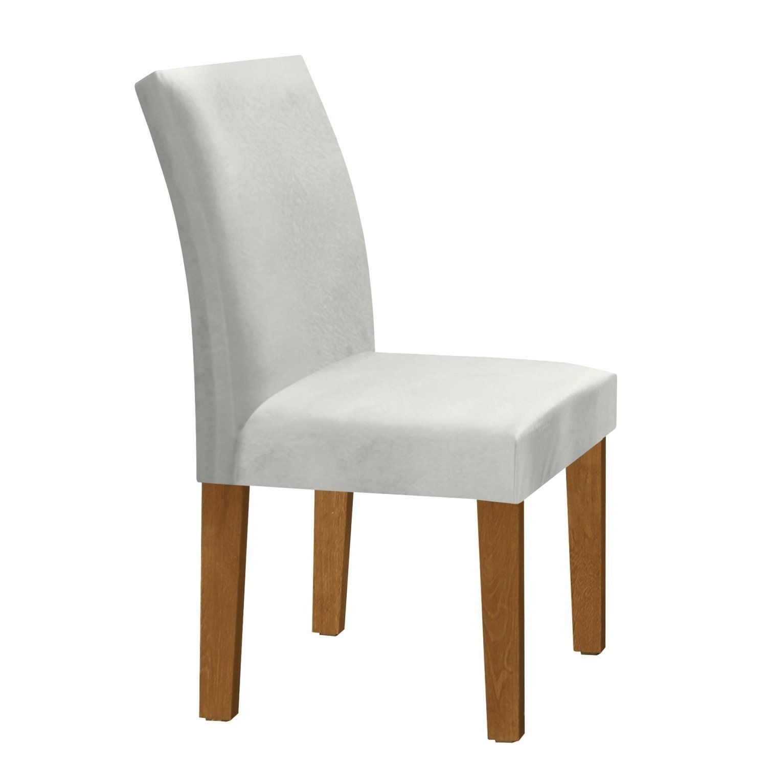 Kit 2 Cadeiras Estofadas Espanha Espresso Móveis Ypê/off White/boucle Gelo