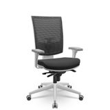 Cadeira Flash Presidente Sincron Cinza/preto