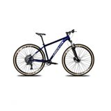 Bicicleta Aro 29 Absolute Nero 5 12v Garfo Trava No Guidão Freios Hidráulicos Com Pneu Faixa Azul Tam 17