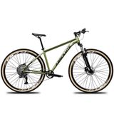 Bicicleta Aro 29 Absolute Nero 5 12v Garfo Trava No Guidão Freios Hidráulicos Com Pneu Faixa Oliva Tam 15