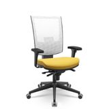 Cadeira Flash Presidente Branco E Amarelo