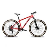 Bicicleta Aro 29 Absolute Nero 5 12v Garfo Trava No Guidão Freios Hidráulicos Com Pneu Faixa Vermelho Tam 21