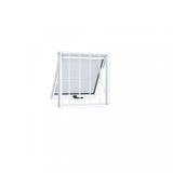 Janela Máximo-Ar com Grade Riobras Alumínio 60cmx80cm Branco