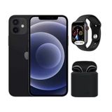 Vitrine Apple iPhone 12 5G Preto 128GB Câmera Dupla 12MP com Fone e Relógio