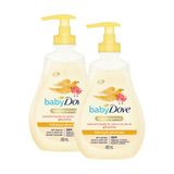 Kit 2 Sabonete Líquido Dove Baby Hidratação Glicerinada Da Cabeça Aos Pés 400ml