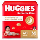 Fralda Huggies M Supreme Care Mega 40 Unidades