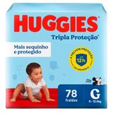 Fralda Huggies Tripla Proteção G - 78 fraldas