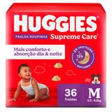 Fralda Huggies M Supreme Care Roupinha Mega 36 Unidades