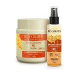 Kit Mel Bio Extratus Cabelos Banho De Creme 250g + Umectante