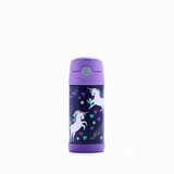Garrafa Térmica Infantil Funtainer Unicórnio Alado Thermos - 355ml
